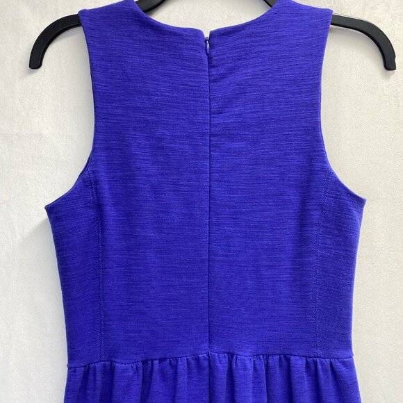 Madewell Sleeveless Fit & Flared Dress Women XS Blue Side Pockets Back Zip Used - Picture 14 of 16